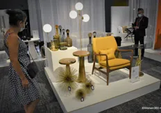 Een blik in de stand van Pols Potten, dat een collectie van nieuwe en iconische meubels, accessoires en inrichting toonde.